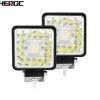 HERGC 123W 4Inch Led Car Work Light Square White Or White Flash Off-road Vehicles Large Viewing Light