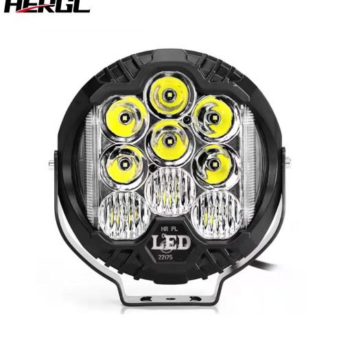 1-20.jpg HERGC 29-45W 5inch 7inch 9inch Led Car Work Light Round White And Yellow Flash Off-road Vehicles 10-50V DC THICK Or Thin