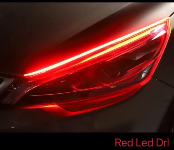 1-7.jpg HERGC L2 12V Dual Color Flexible LED DRL Stripes Versa Tucson City Models 2835 LED 30cm 45cm 60cm Flowing Turn DRL for Cars