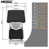 HERGC S4 1.5Inch Bi Led Matrix Projector Double Light High Beam 50W 4800Lux 6500k Matrix Lenses