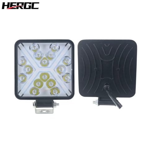 2-13.jpg HERGC 48W White+Yellow Flash Double Color LED Light Work Flood for Off Road SUV Tractor ATV 3030SMD for Truck