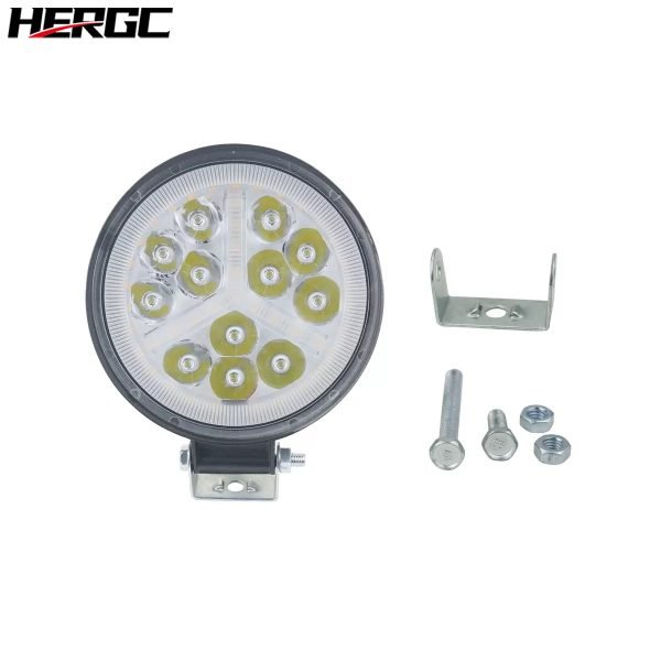 HERGC High Quality LED Light Round 36w Round Strobe Bulb 3030 Chip LED Work Light Bar for Benz