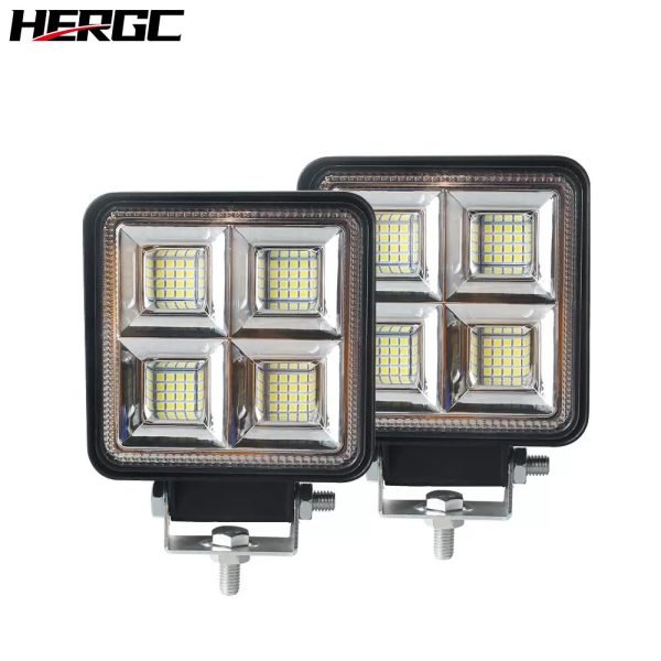 HERGC New 192W High Brightness Square 4Inch 64Led Chips Car Work Light Truck SUV Light