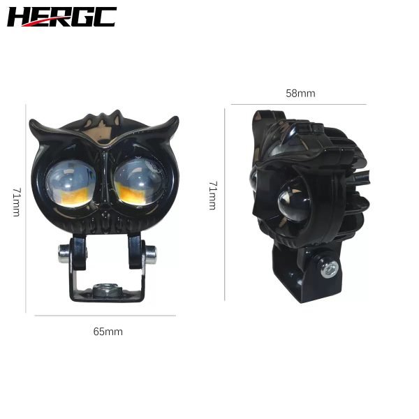 2-22.jpg HERGC 14W Car Led Work Light 8-80V DC White And Yellow 3000K-6500K Waterproof Led Fog Motorcycle