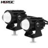 HERGC 12W 3570LED Chips Motorcycle Led Fog Work Light Car Light 3000K-6500K Double White And Yellow Waterproof