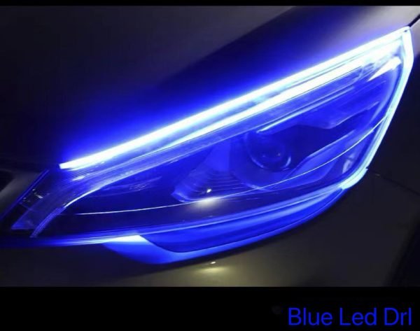 2-7.jpg HERGC L2 12V Dual Color Flexible LED DRL Stripes Versa Tucson City Models 2835 LED 30cm 45cm 60cm Flowing Turn DRL for Cars