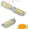 2-8.jpg HERGC L4 Car Warning Eagle Eye Daytime Running Lights 16smd White Amber Dual Color Turn Signal Flexible Lamp Strip Sequential DrI for Car