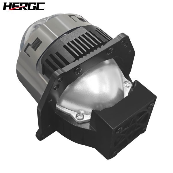 HERGC B8 Bi Led Projector Single Laser 3Inch 6+1Chips 6500K 9000Lux12-14V High Beam 75W Bi Lenses