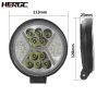 HERGC 4'' 132W 3030Chips Car Round LED Work Light with Aperture Flashing Off-road Spotlight