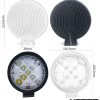 HERGC 4 Inch 27W Round Car Accessories Auto Lighting Systems Led Car Working Light Dual Two Colors Led Light