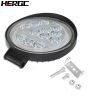 HERGC Two-color 36W Round Large Field of View Car Light, Suitable for Off-road Truck SUV Side Spotlight LED Headlight Work Light Lighting