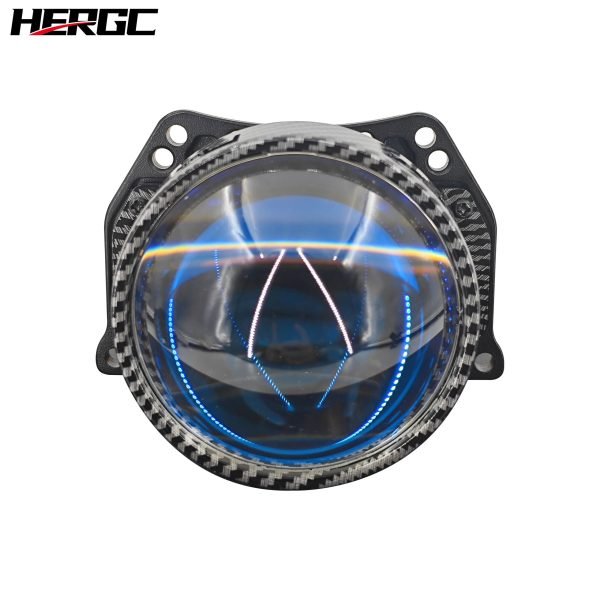 HERGC S6 Double Laser Cup 3Inch Bi Led Projector Lens 6+3Chips High Beam 75W 7300Lux Lenses