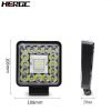 HERGC 123W 4Inch Led Car Work Light Square White Or White Flash Off-road Vehicles Large Viewing Light