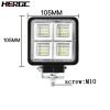 HERGC New 192W High Brightness Square 4Inch 64Led Chips Car Work Light Truck SUV Light