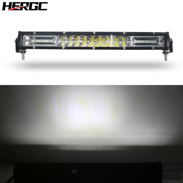 HERGC 3W Per Led Chips New Double Row Led Chips White And Yellow Car Led Work Light Off-road Vehicles 1800K-6500K 100Chips