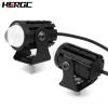 HERGC 12W 3570LED Chips Motorcycle Led Fog Work Light Car Light 3000K-6500K Double White And Yellow Waterproof