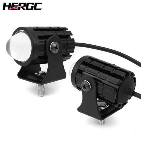 HERGC 12W 3570LED Chips Motorcycle Led Fog Work Light Car Light 3000K-6500K Double White And Yellow Waterproof