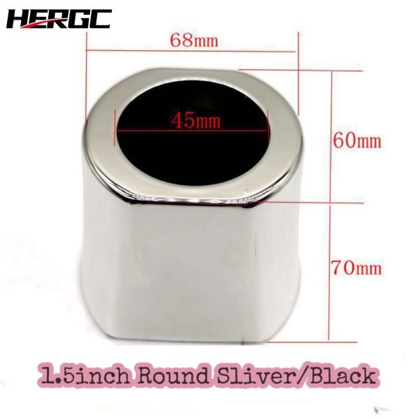 HERGC Bi Led Matrix Lens Projector 1.5Inch 1.8Inch Black Or Silver Auto Headlight Shroud Bixenon Mask Car Light Accessories