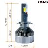 HERGC T1 Big Power 280W H1/H3/H4/H7/H11/9005/9006/9012 LED Headlight Bulb Auto Headlight Bulbs Car Lighting System Car LED Headlight