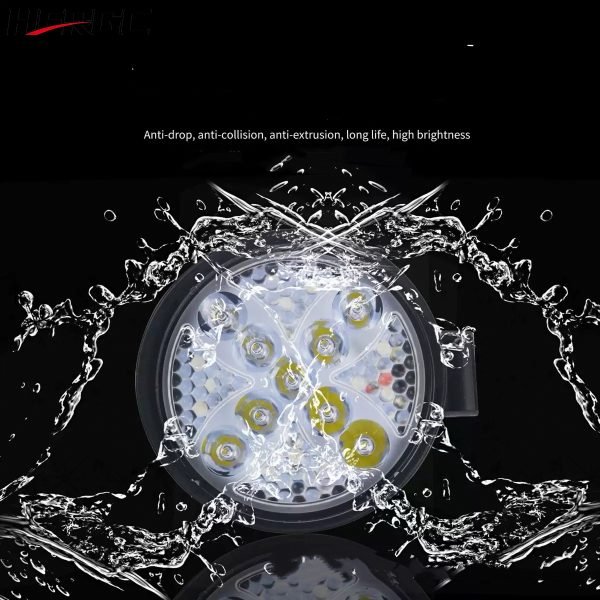 HERGC 4 Inch 27W Round Car Accessories Auto Lighting Systems Led Car Working Light Dual Two Colors Led Light