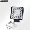 HERGC 123W 4Inch Led Car Work Light Square White Or White Flash Off-road Vehicles Large Viewing Light