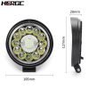 HERGC 99W Round Work Light 4Inch Led Car Fog Light White Waterproof 68 Truck SUV 10-50V DC