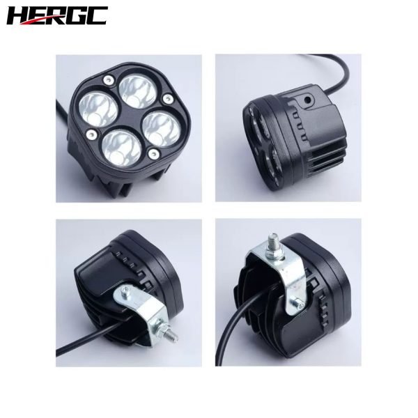4-22.jpg HERGC 40W Motorcycles Square Led Work Light 3Inch Waterproof Off-road Vehicles White And Yellow Laser Light