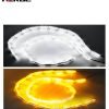 4-6.jpg HERGC L4 Car Warning Eagle Eye Daytime Running Lights 16smd White Amber Dual Color Turn Signal Flexible Lamp Strip Sequential DrI for Car