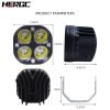 5-19.jpg HERGC 40W Motorcycles Square Led Work Light 3Inch Waterproof Off-road Vehicles White And Yellow Laser Light