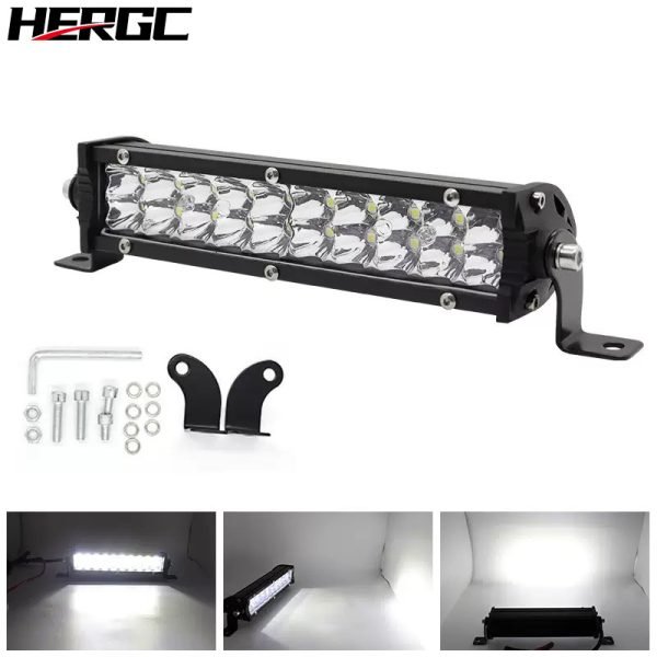 HERGC 3W Per Led Chips New Double Row Led Chips White And Yellow Car Led Work Light Off-road Vehicles 1800K-6500K 100Chips