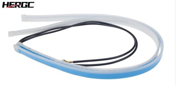 5-4.jpg HERGC L2 12V Dual Color Flexible LED DRL Stripes Versa Tucson City Models 2835 LED 30cm 45cm 60cm Flowing Turn DRL for Cars