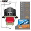 HERGC S3 Two Reflectors Bi-Led Projector Lens 75W Headlight Automotive Single Laser Bi Led Projector Lens