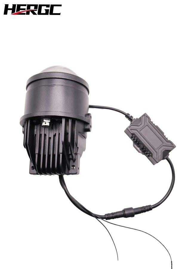 HERGC FS1 Tri colors 3Inch Bi Led Fog Lamp Projector Lens 43W/53W