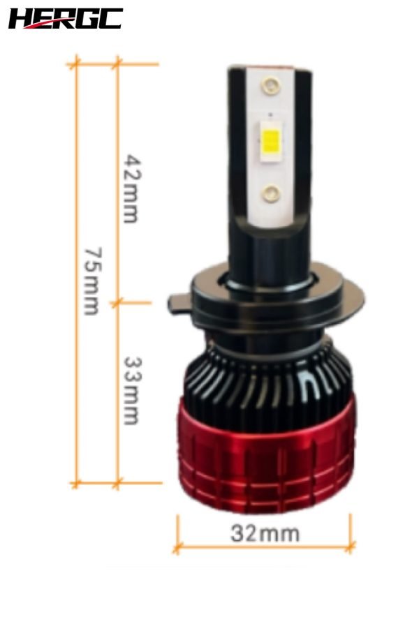 HERGC D2 65W H1/H3/H4/H7/H11/9005/9006/9012 LED Headlight Bulb Auto Headlight Bulbs Car Lighting System 12V/24V Car LED Headlight