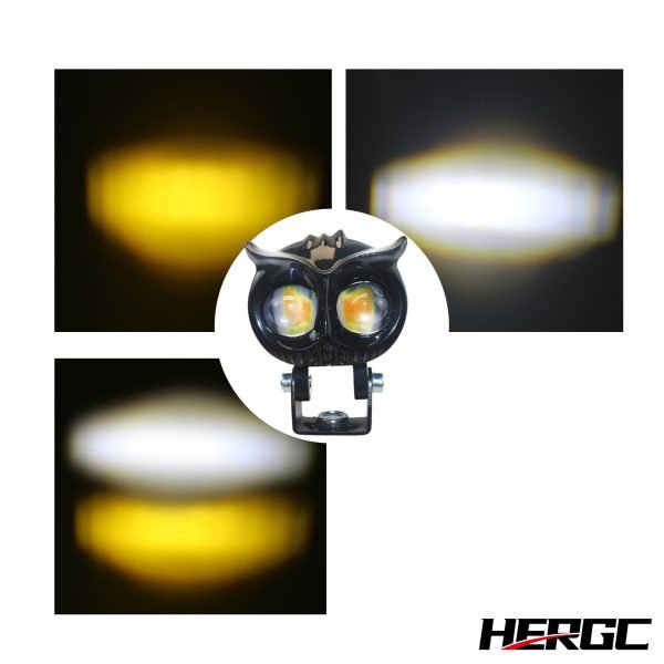 6-11.jpg HERGC 14W Car Led Work Light 8-80V DC White And Yellow 3000K-6500K Waterproof Led Fog Motorcycle