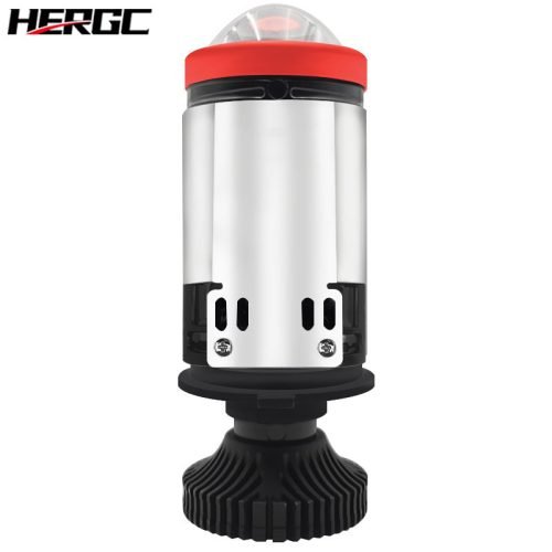 HERGC H4 Bi Led Headlight Lamp 6+1Chips Led 6500K high Beam 45W 5000Lux Bi Projector