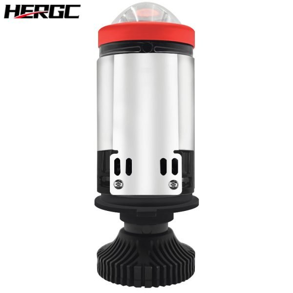 HERGC H4 Bi Led Headlight Lamp 6+1Chips Led 6500K high Beam 45W 5000Lux Bi Projector