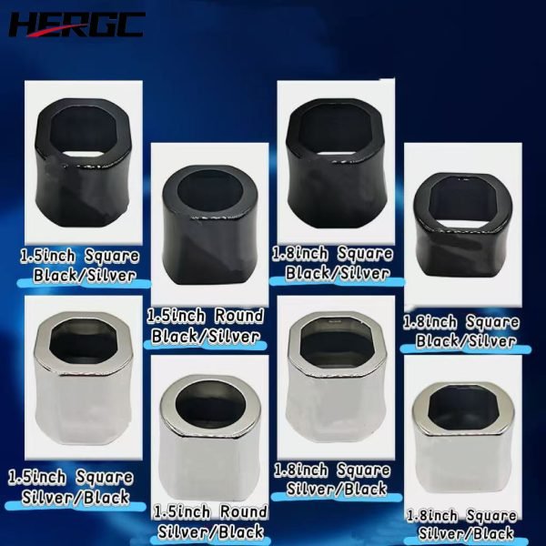 HERGC Bi Led Matrix Lens Projector 1.5Inch 1.8Inch Black Or Silver Auto Headlight Shroud Bixenon Mask Car Light Accessories