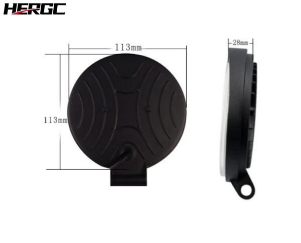 HERGC Two-color 36W Round Large Field of View Car Light, Suitable for Off-road Truck SUV Side Spotlight LED Headlight Work Light Lighting