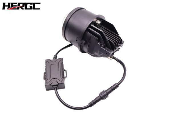 HERGC FS1 Tri colors 3Inch Bi Led Fog Lamp Projector Lens 43W/53W