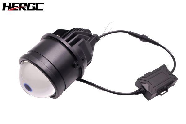 HERGC FS1 Tri colors 3Inch Bi Led Fog Lamp Projector Lens 43W/53W