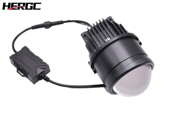HERGC FS1 Tri colors 3Inch Bi Led Fog Lamp Projector Lens 43W/53W