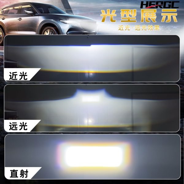 HERGC S3 Two Reflectors Bi-Led Projector Lens 75W Headlight Automotive Single Laser Bi Led Projector Lens