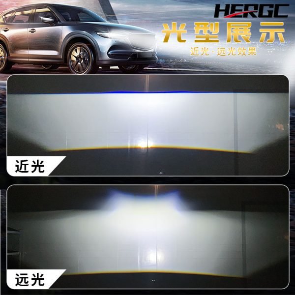 HERGC S4 1.5Inch Bi Led Matrix Projector Double Light High Beam 50W 4800Lux 6500k Matrix Lenses