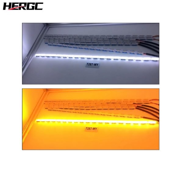HERGC L1 Flexible Flowing Daytime Running Drl Turn Auto Car Led Strip