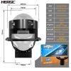 HERGC B6 3Inch 6 Chips Led Bi Led Projector Single Lamp Cup 50W 9000Lux Bi Lens