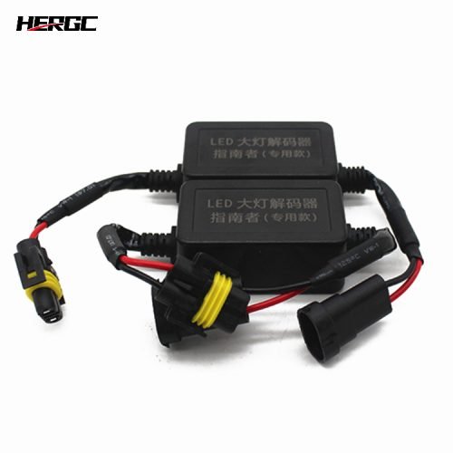 4 HERGC 12V Led Car Headlight Bixenon Canbus Adapter Decoder H13 H4 H7 H11 9006 9005 Bulb Modification