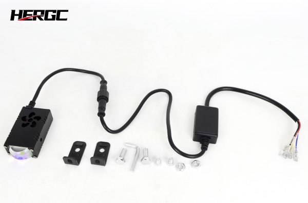 HERGC T1 Led Light Super Bright Spotlight Driving Safety Lamp Motorcycle Reverse Brake Light Fog Lamp Moto Accessories