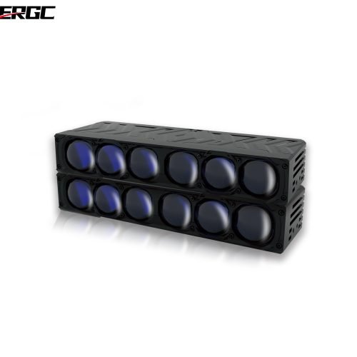 HERGC T8 6 Lens 140W Universal Motorcycle Fog Lights Projector Lens LED Headlight for Car Motorcycle Lighting Systems