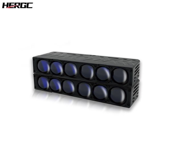 HERGC T8 6 Lens 140W Universal Motorcycle Fog Lights Projector Lens LED Headlight for Car Motorcycle Lighting Systems